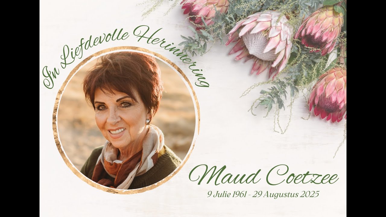 Celebration of Life of Maud Coetzee. Full Video available a link in the description.
