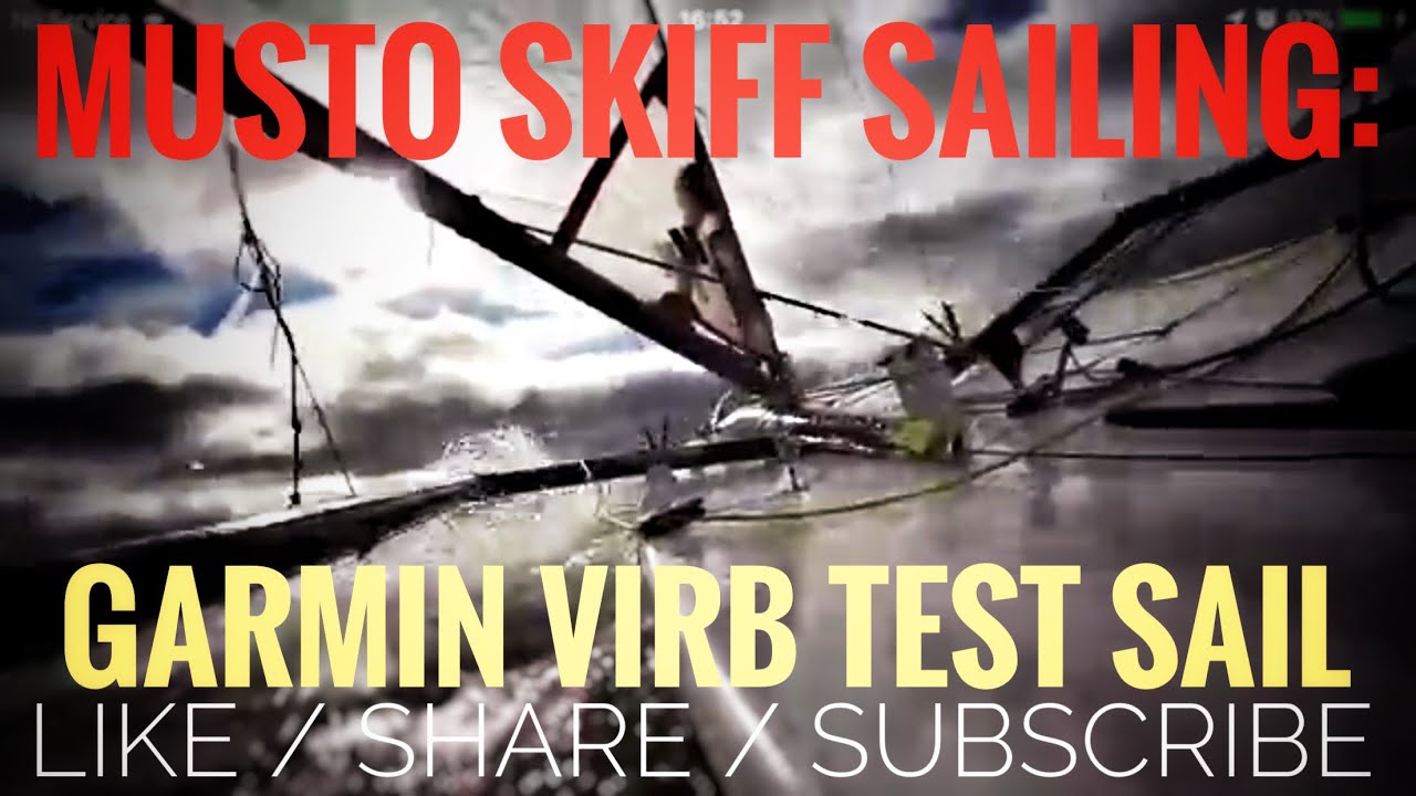 musto skiff - garmin virb - windy winter sail on the river blackwater