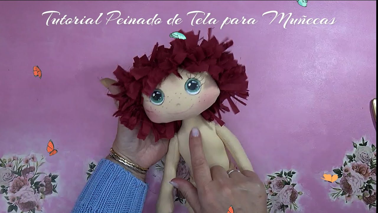 Tutorial Peinado de Tela para Muñecas #eltallerdeamparo #diy #peinadosfaciles #dolls #country