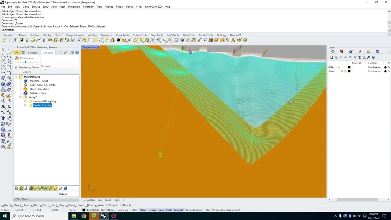 CNC-ing a foam site model