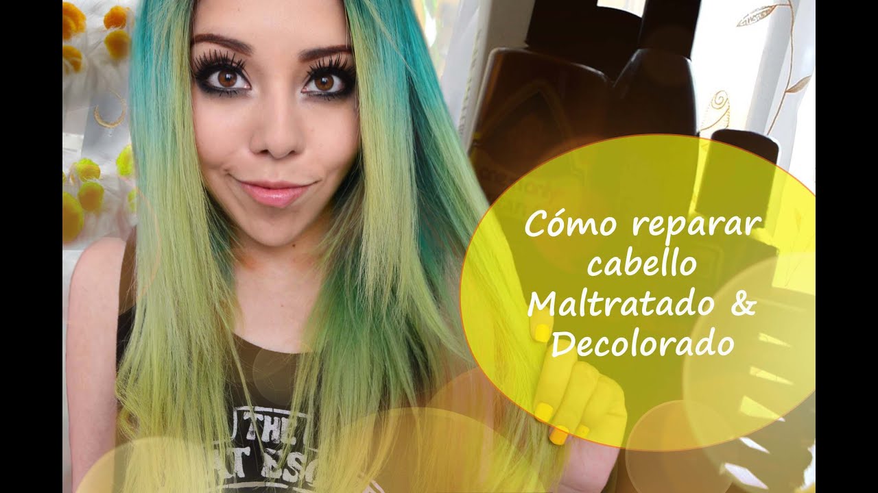 Cómo repare mi cabello fantasía decolorado, tratamiento (mi rutina de cuidado)