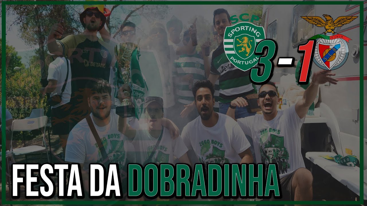 FESTA DA DOBRADINHA NO JAMOR! | Sporting 3-1 Benfica | A Taça é nossa!