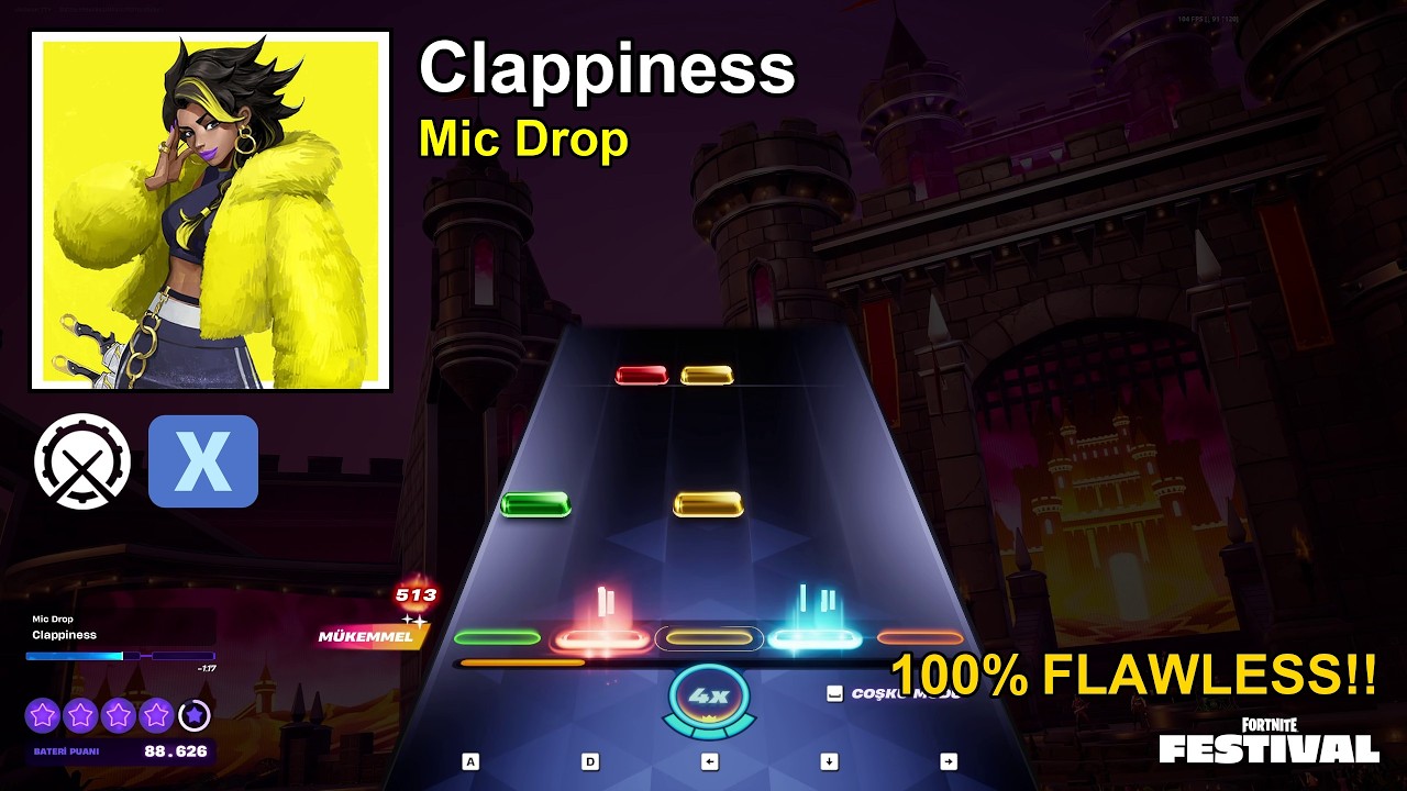 Clappiness Expert Drums 100% FC - Fortnite Festival
