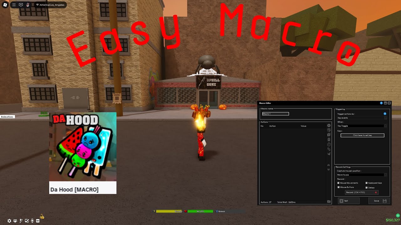 (EASY) how to MACRO in da hood | 