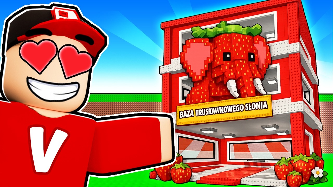 Zrobiłem Bazę STRAWBERRY ELEPHANT w ESCAPE TSUNAMI FOR BRAINROTS w Roblox...