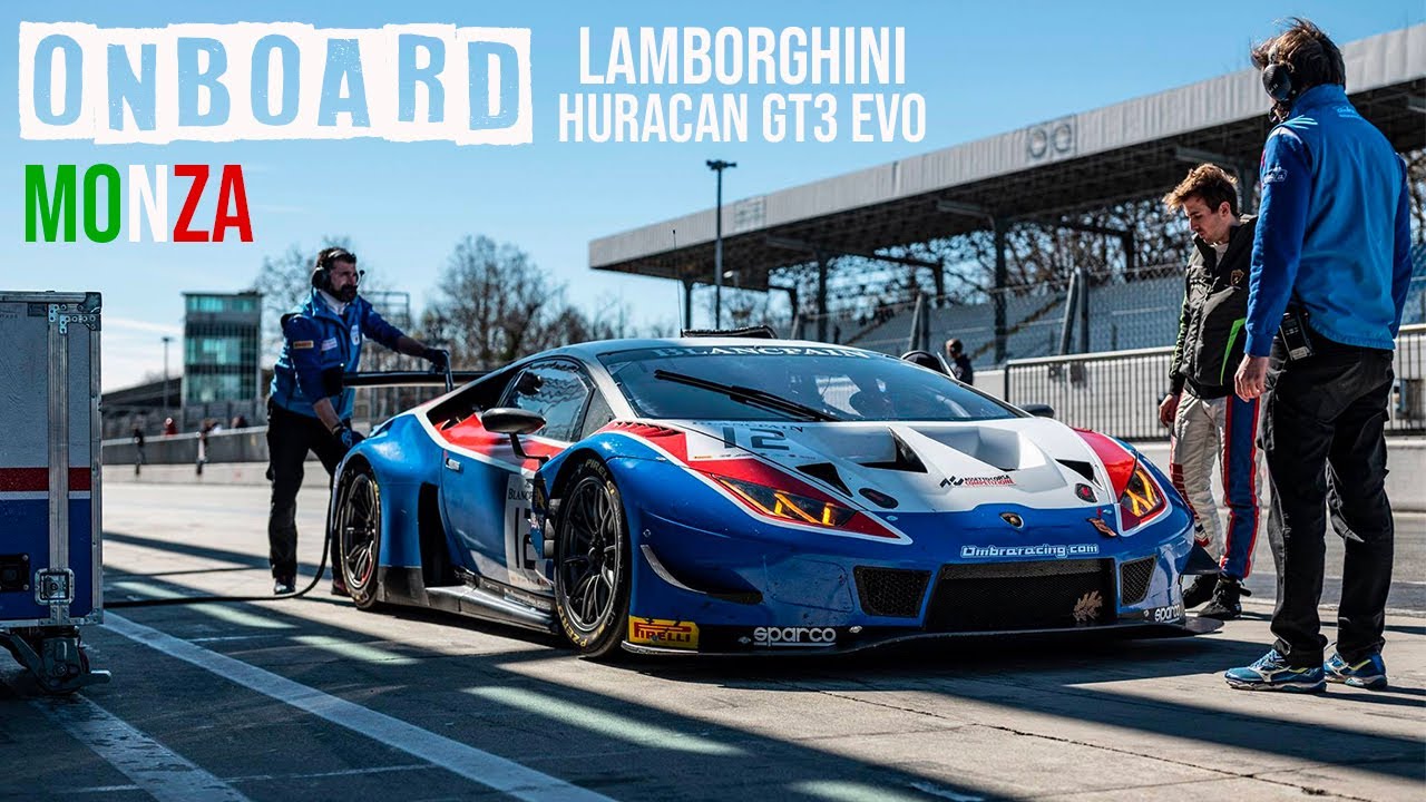 LAMBORGHINI HURACAN GT3 EVO | ONBOARD À MONZA (TESTS)