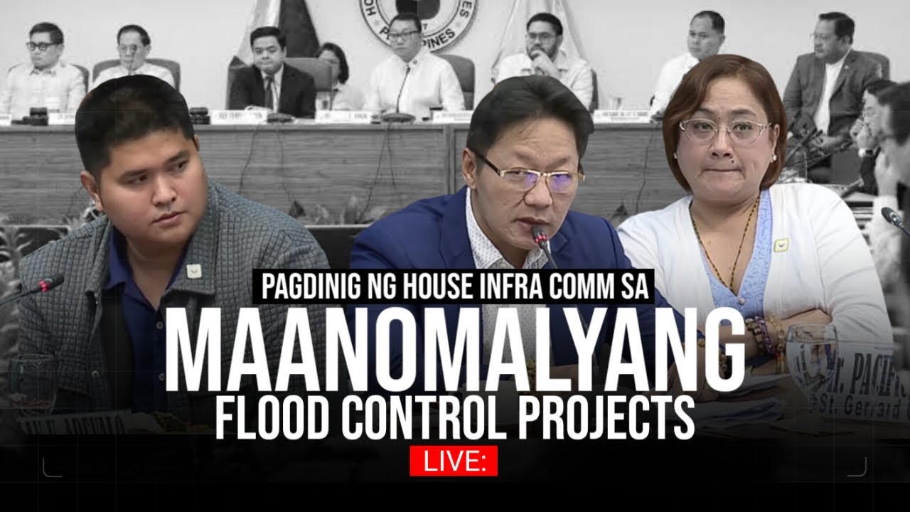Live: Pagdinig ng House Infra Comm ukol sa maanomalyang flood control projects | September 9, 2025