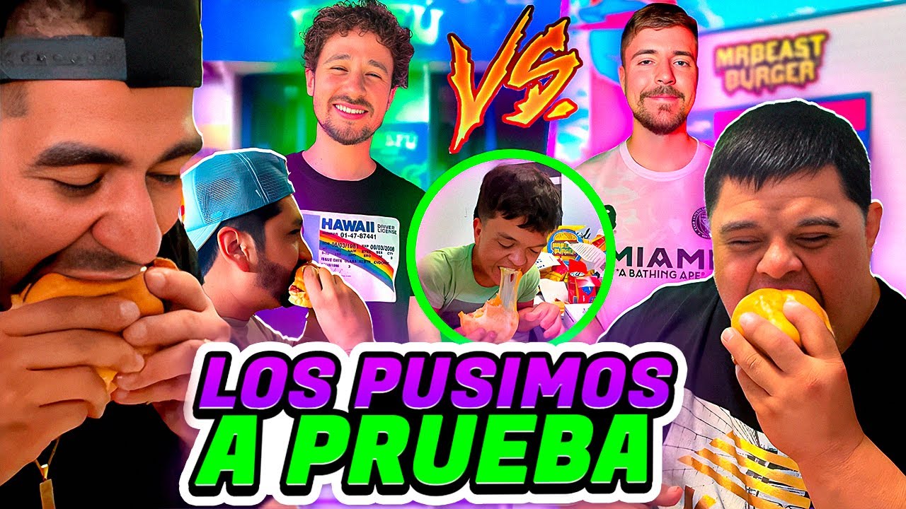 Mr Beast VS Luisito ¿Cuáles son las MEJORES HAMBURGUESAS?