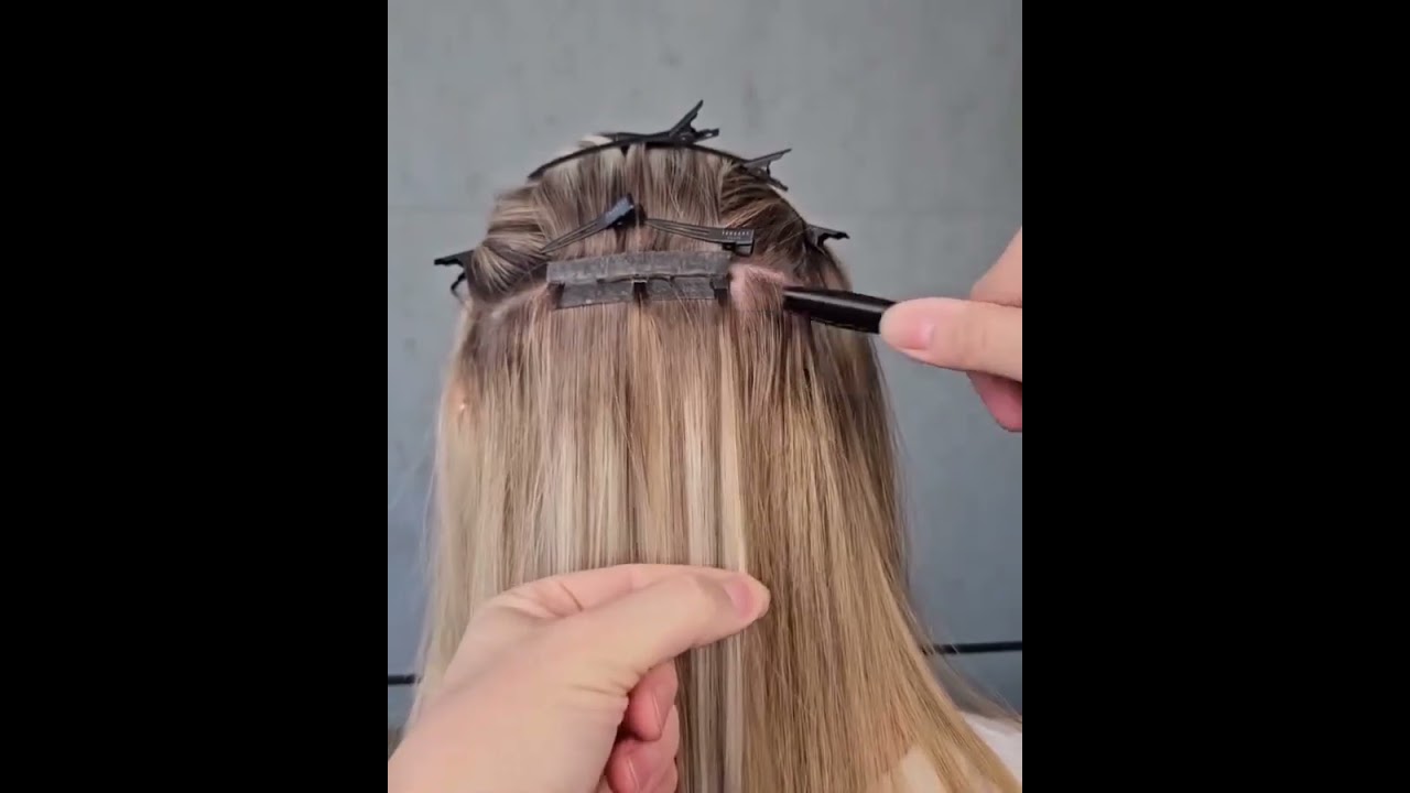 PU hole weft hair extension Butterfly weft hair #hairextensions #butterflyhairs #hairstyle #hair