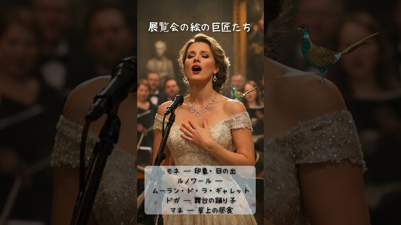 展覧会の絵の巨匠たち　ムソルグスキー作曲　#展覧会の音楽#東海道五十三次#合唱#オーケストラ#現代音楽#コンセプチュアル#美術館#歌詞動画#実験音楽#クラシック