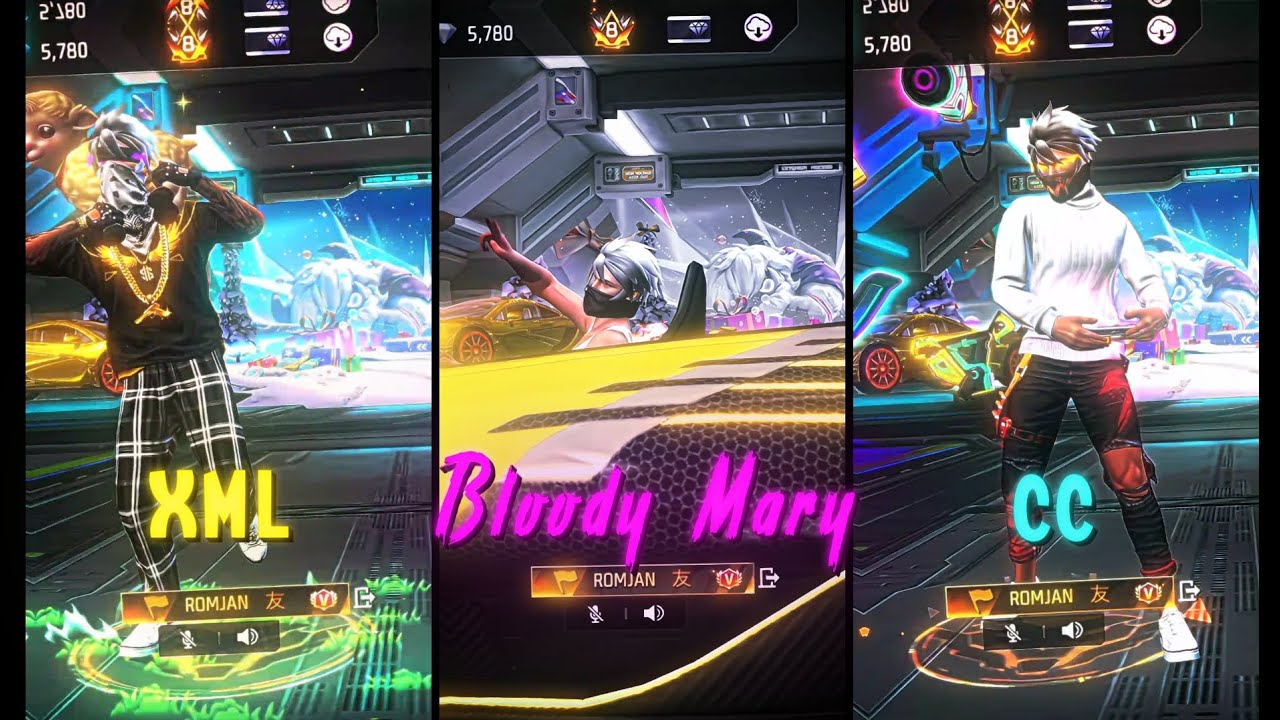 BLOODY MARY 😩🤐 | FF SOLO TREND | XML + CLIP + CC 🤍 | NEW TREND 💖💫 | FF EDIT &lrm;‪@Maruf_Efx