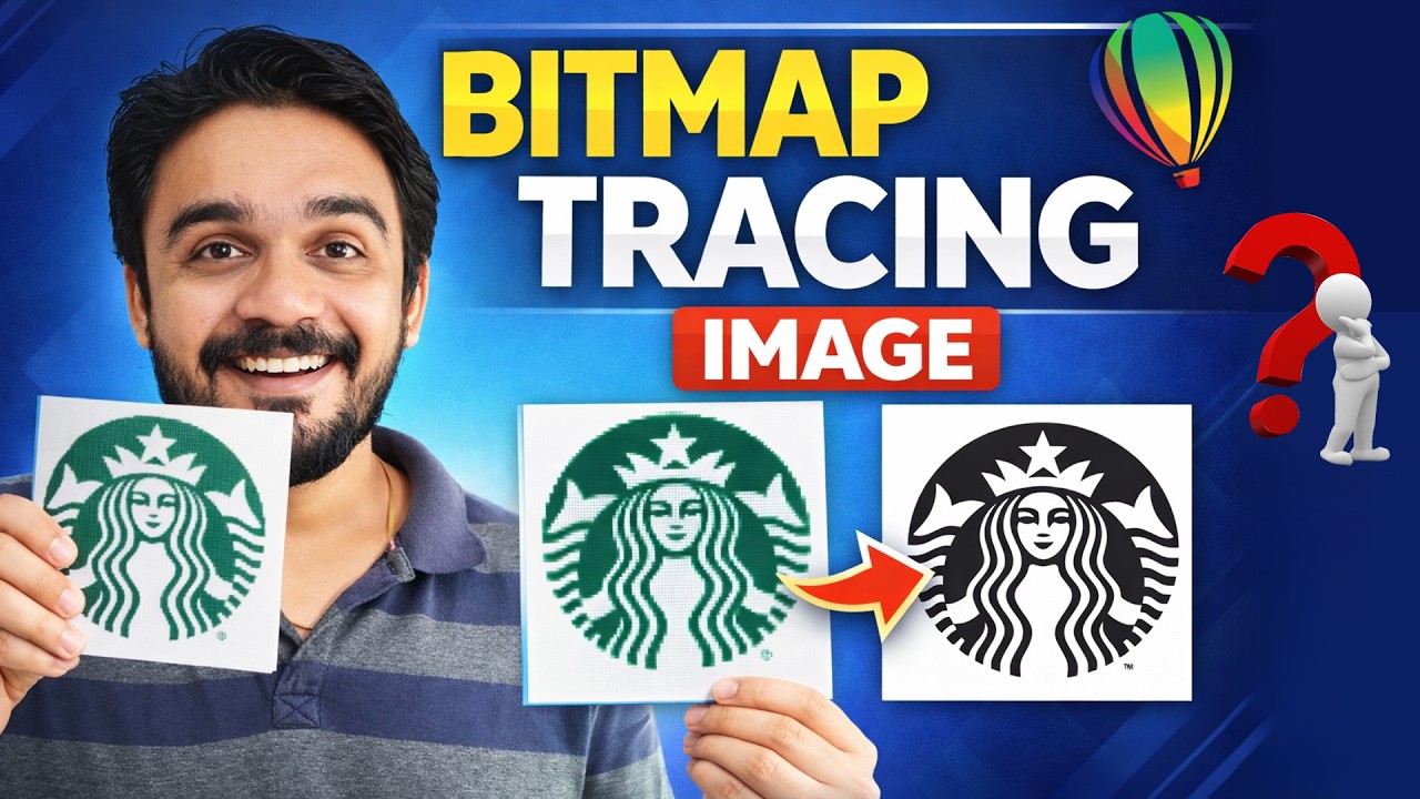 CorelDRAW Bitmap Trace Explained | Logo Vectorization Easy Method