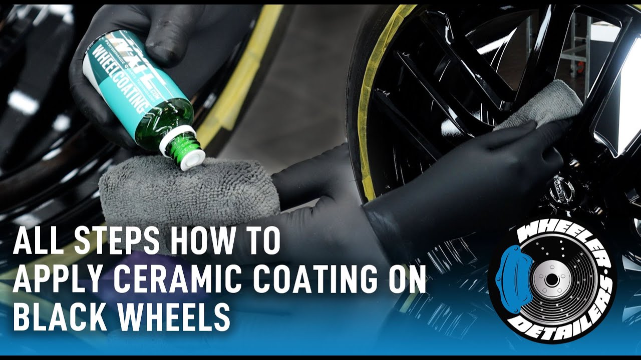 ALL STEPS HOW TO APPLY CERAMIC COATING ON BLACK WHEELS | N-XTC QUARTZ