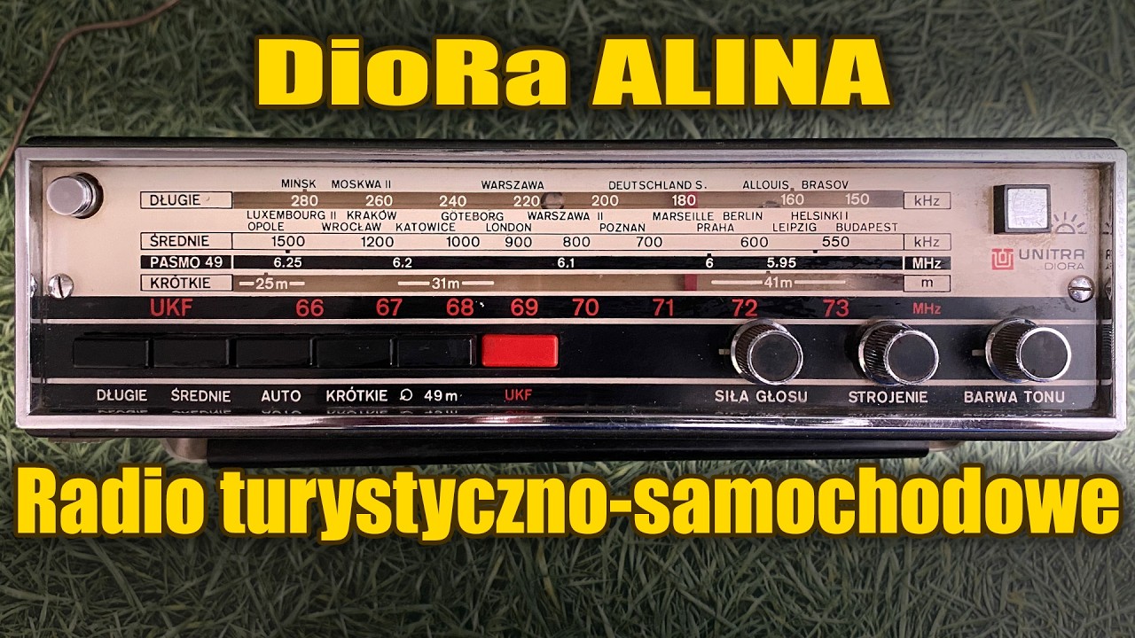 Unita Diora ALINA - rozpaczkowanie i prezentacja odbiornika radiowego z 1970 roku