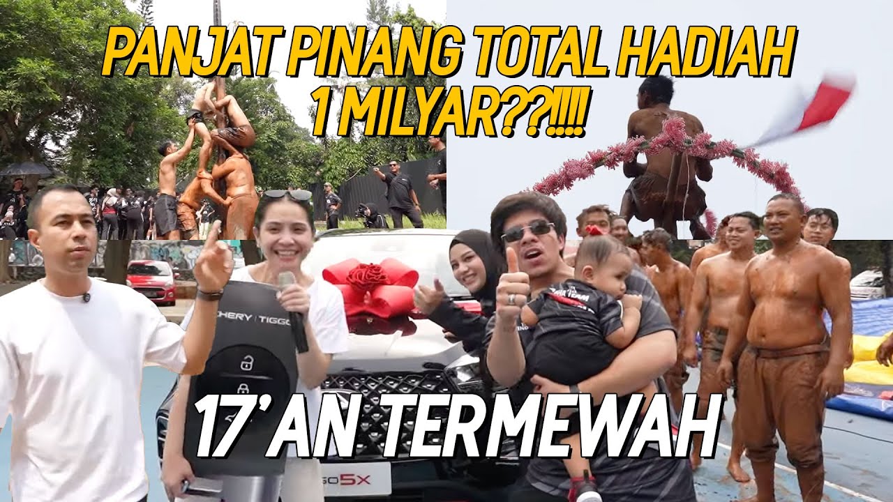 CUMA DI RANS!! PANJAT PINANG HADIAHNYA MOBIL MEWAH!! RAFFI NAGITA SEMANGATIN YANG PANJAT PINANG!!