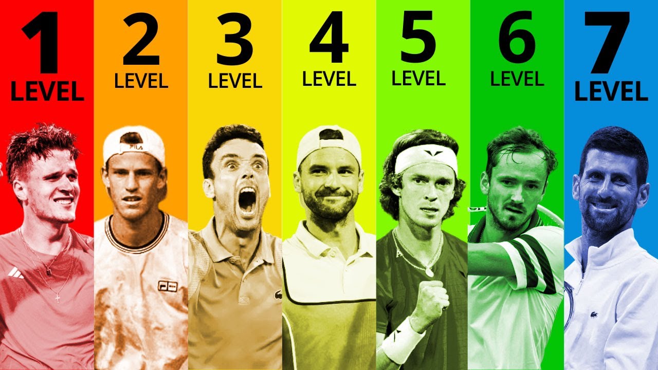 7 Levels of Professional Tennis Players Explained