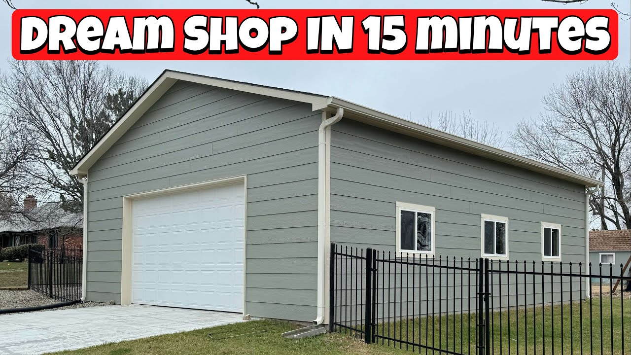 Time Lapse of My 30x40 Shop Build From Start to Finish!