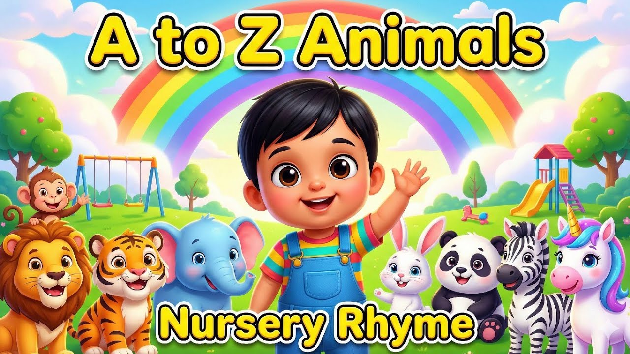 A to Z Animals 🐶🦁 | ABC Animals Nursery Rhyme | Kids Learning Video | Family TV