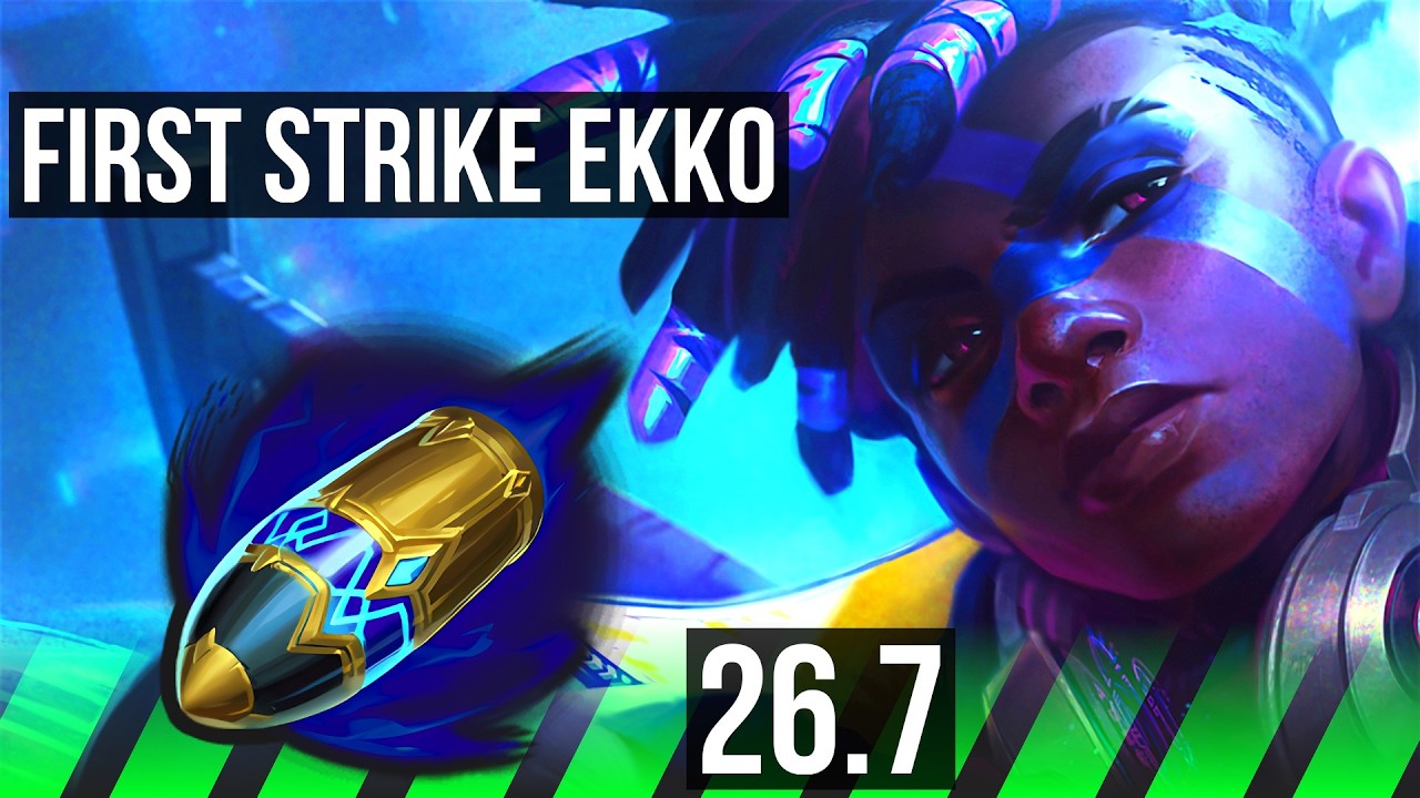 EKKO vs MASTER YI (JGL) | Good KDA: 19/1/4, First Strike | NA Master | 26.7