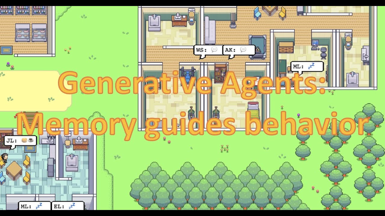 Learn from just Memory Storage and Retrieval: Generative Agents Interacting in Simulation!