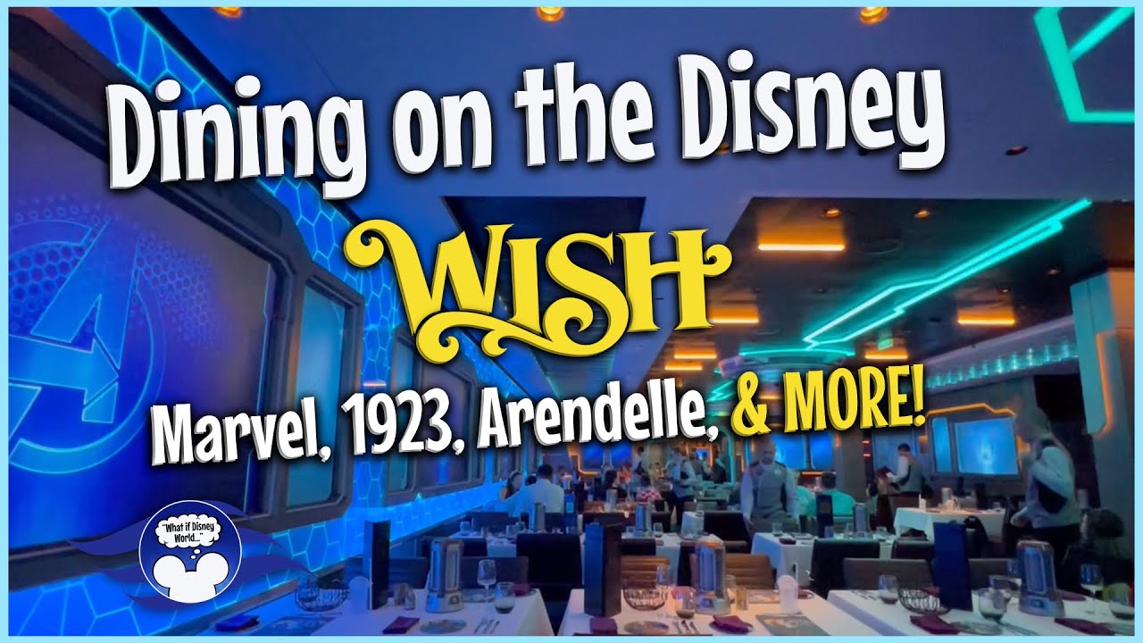 Disney Cruise Dining! EVERYTHING WE ATE aboard the WISH!