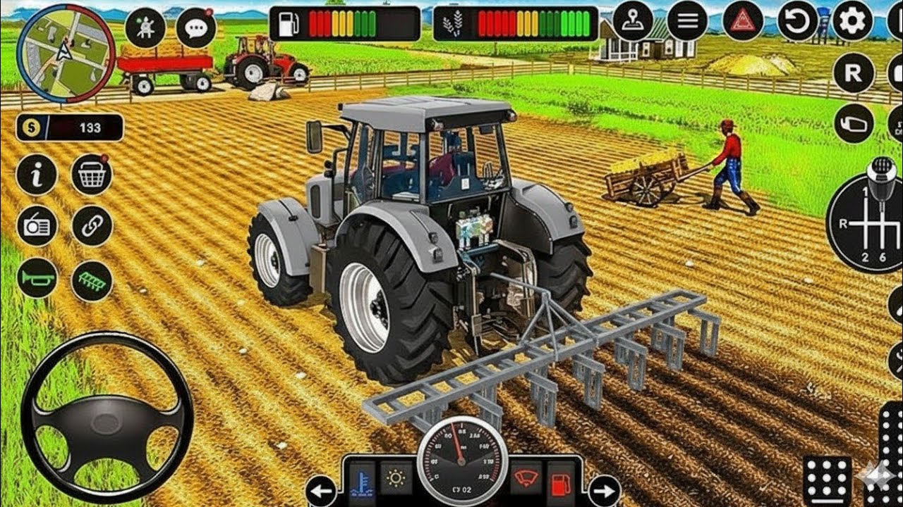 Modern Tractor Farming Driving Simulator 3D - New Tractor Games - Android  Gameplay | SimVerse 