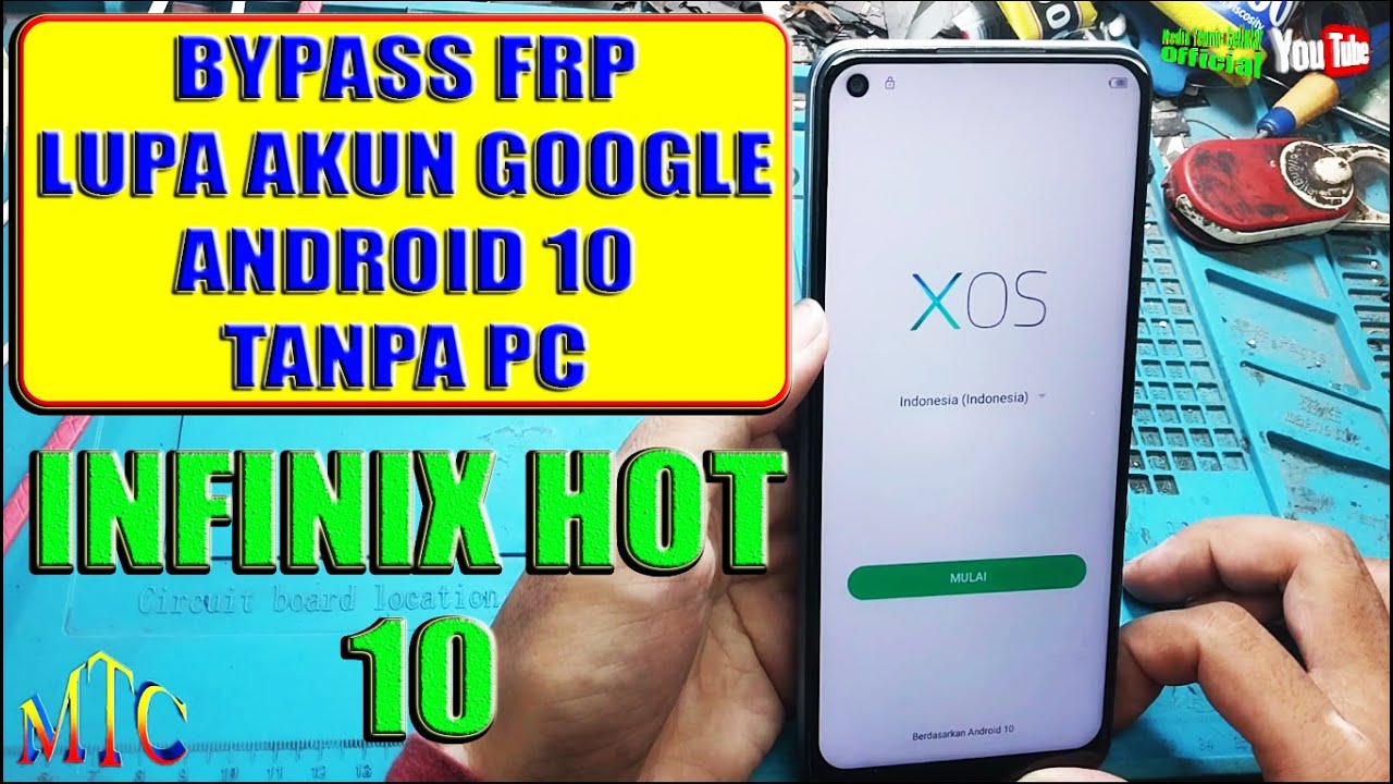 BYPASS FRP / LUPA AKUN GOOGLE INFINIX HOT 10 ANDROID 10 TANPA PC,,,100% Done,,,Istimewa!!!