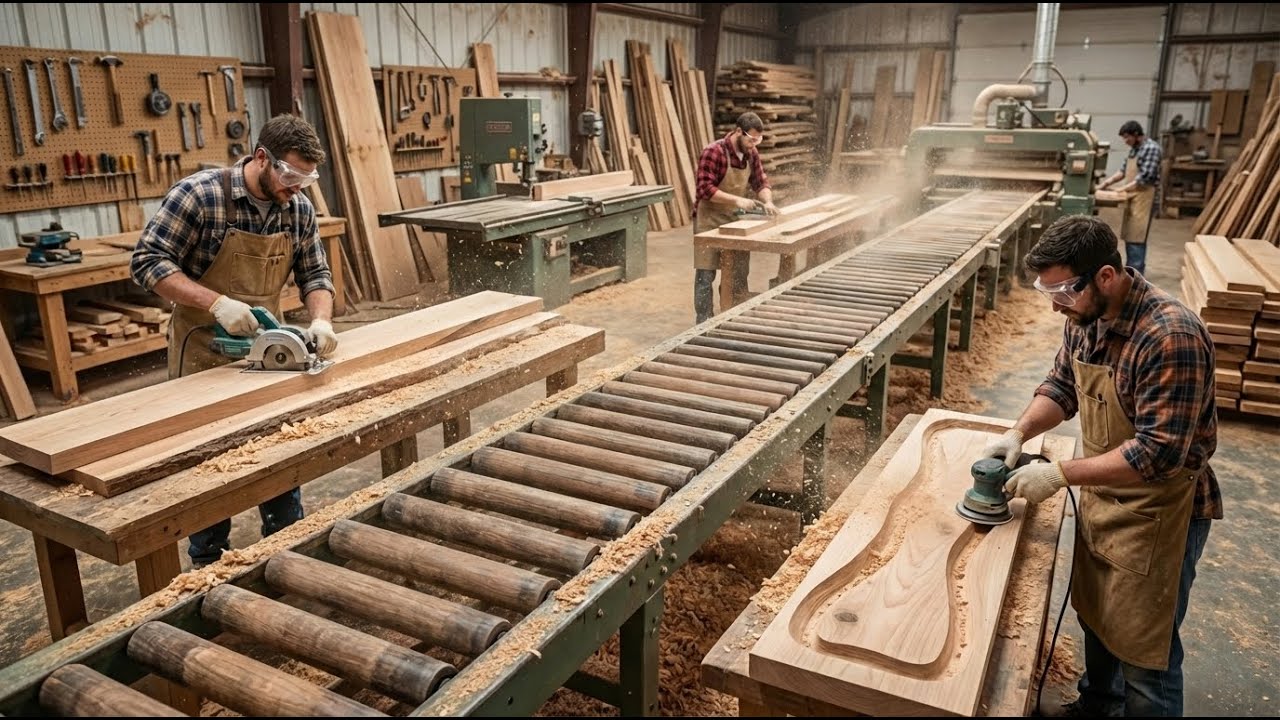 How One Giant Tree Becomes 50 Heavy-Duty Railway Sleepers – Results Will Amaze You
