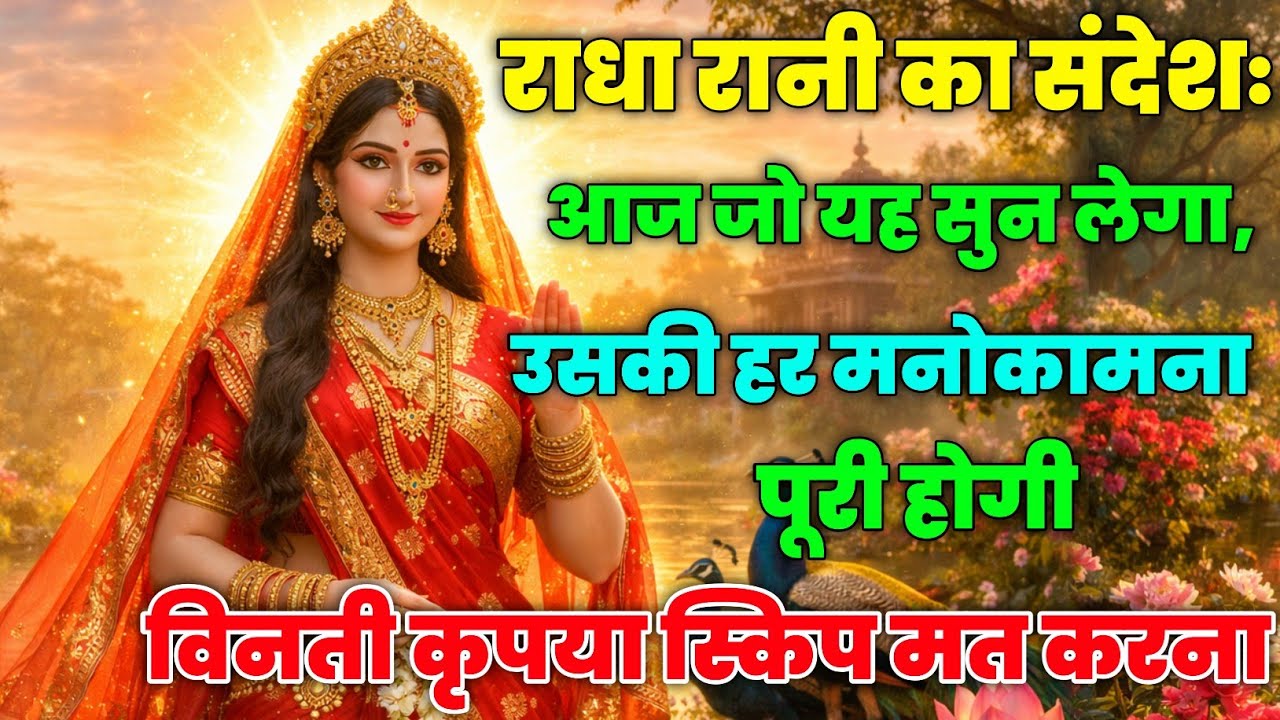 राधा रानी मुस्कुराईं… क्योंकि कृष्ण ने तुम्हारा भाग्य @Radharani-ka-ashirwad #maa #motivation