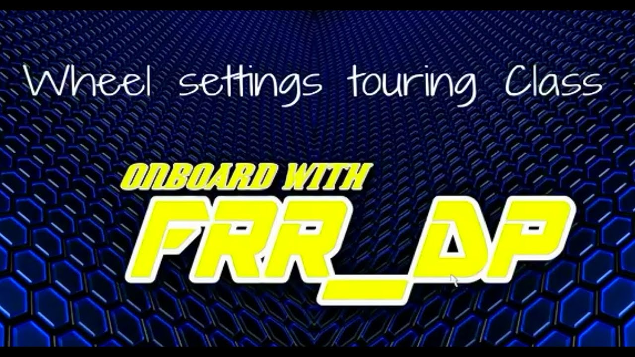 Project CARS Wheel settings Touring Cars class