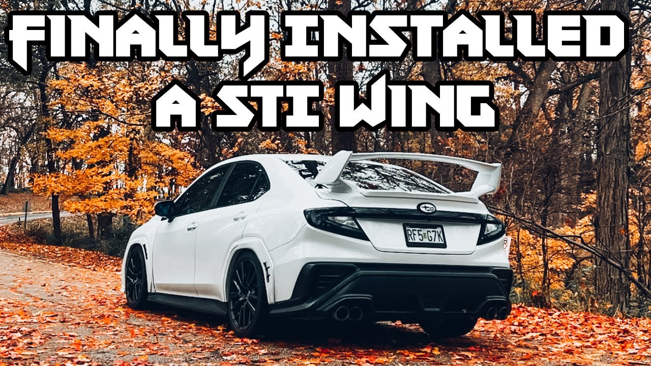 Aeroflow Dynamics OE Style STI Wing install 2022-2024 WRX