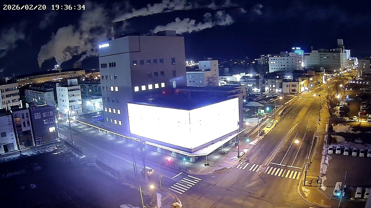 北海道苫小牧市表町交通状況ライブカメラHokkaido Tomakomai Omotemachi Live Camera.world.cam