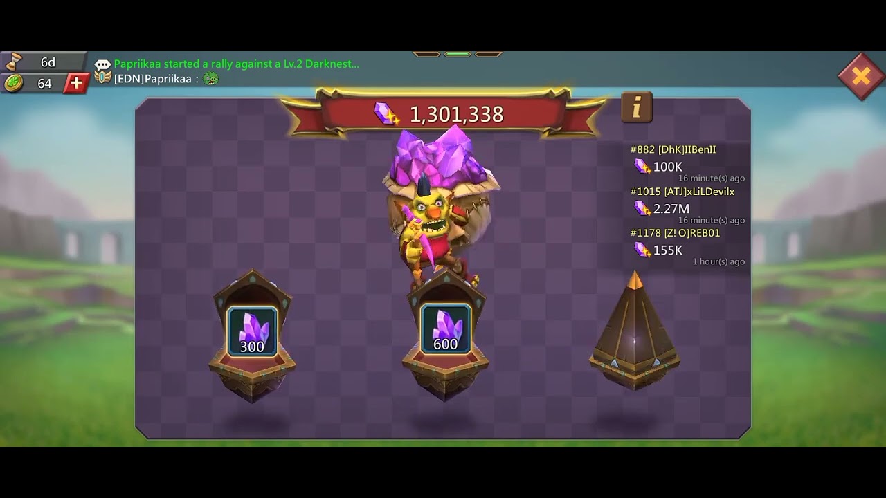 100 luck token lords mobile