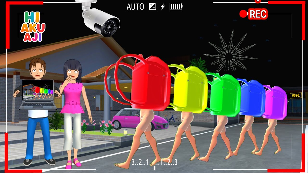 Yuta Mio Panik CCTV Merekam Hantu Tas Rainbow Anomali Di Depan Rumah😱 | Sakura School Simulator