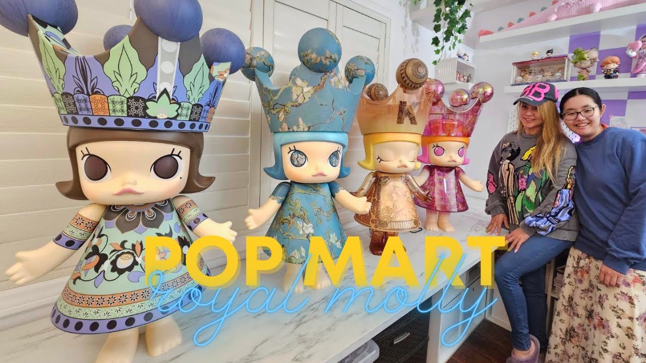 POP MART Mega Royal Molly 1000% Распаковка Ван Гога, Мухи Зодиака, Сона Чанг Дун Хуанга