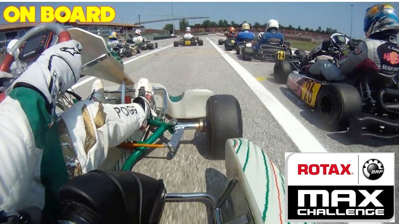 ROTAX MAX CHALLENGE ITALIA ROUND 1 (Go Kart 125 racing on board) (Acceleration Sound Exhaust Crash)