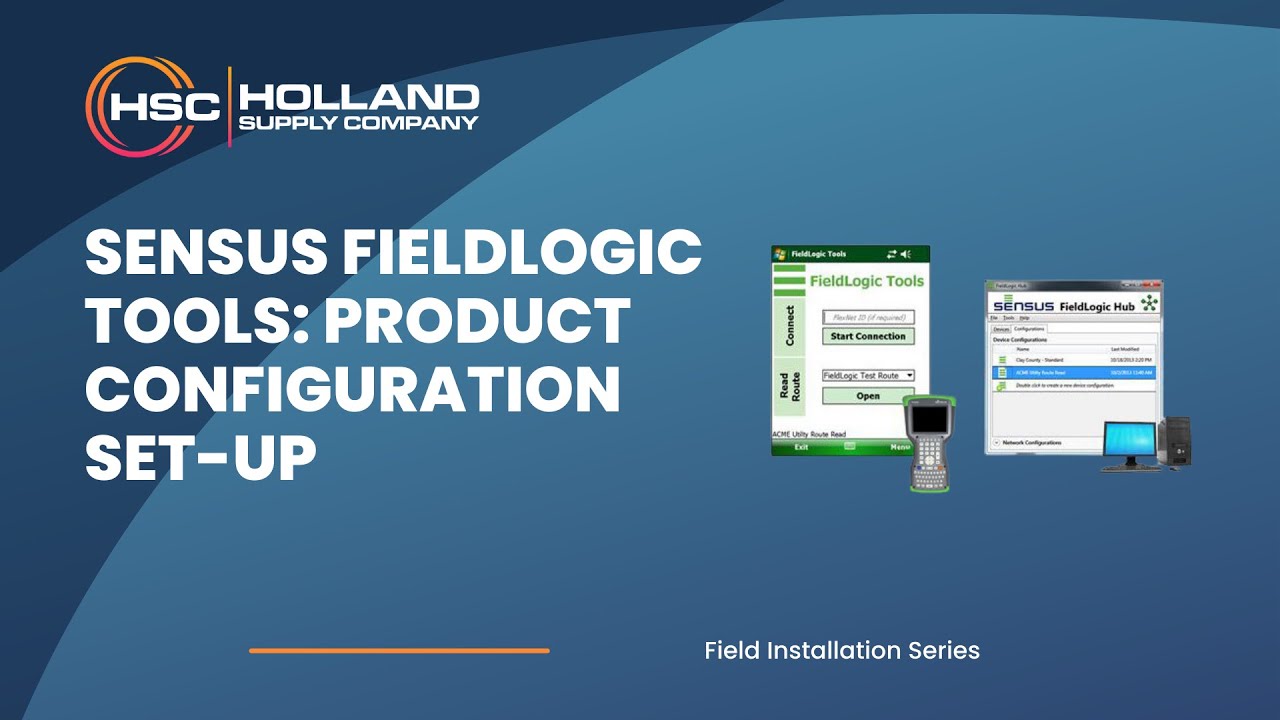 Sensus FieldLogic Tools: Product Configuration Set Up