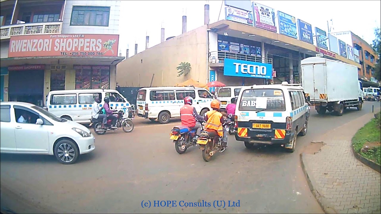 Kampala drive Wandegeya to Bwaise via Makerere Hill road