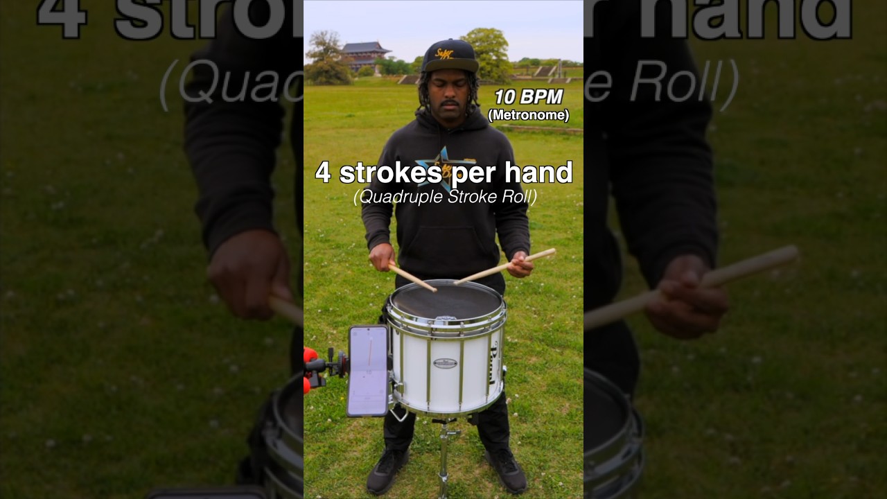 10 To 400 BPM Quadruple Stroke Roll