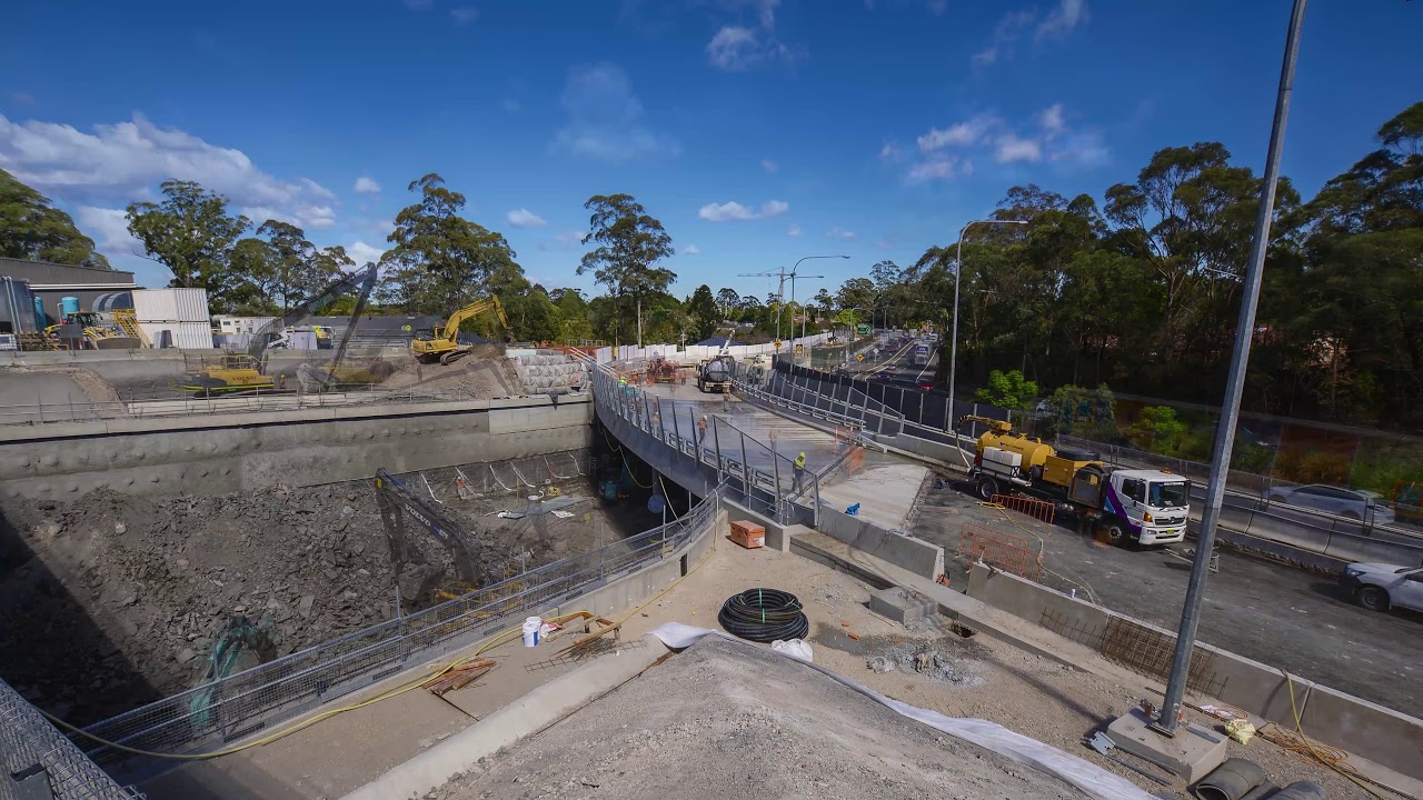 Timelapse: NorthConnex's new M1 Bridge at Wahroonga