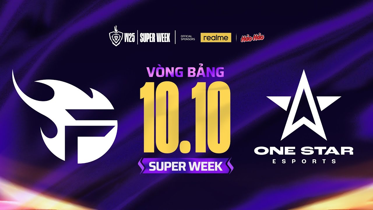 FPT x FLASH vs ONE STAR ESPORTS | VÒNG BẢNG - SUPER WEEK | ĐTDV MÙA ĐÔNG 2025 (NGÀY 10/10)