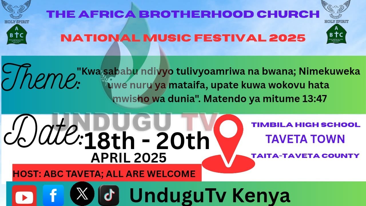 LIVE: TAMASHA ZA MUZIKI  ZA KANISA LA ABC   19.04.2025