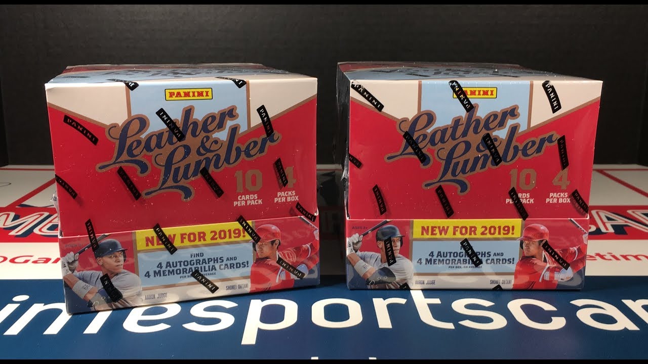 2019 Leather & Lumber Hobby Box Break - WOWZA...This Stuff Is Crazy!