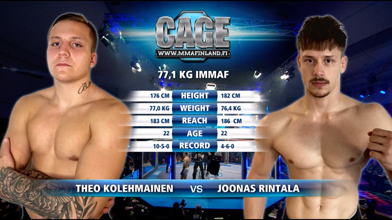 CAGE 61: Theo Kolehmainem vs Joonas Rintala  (Complete MMA Fight)