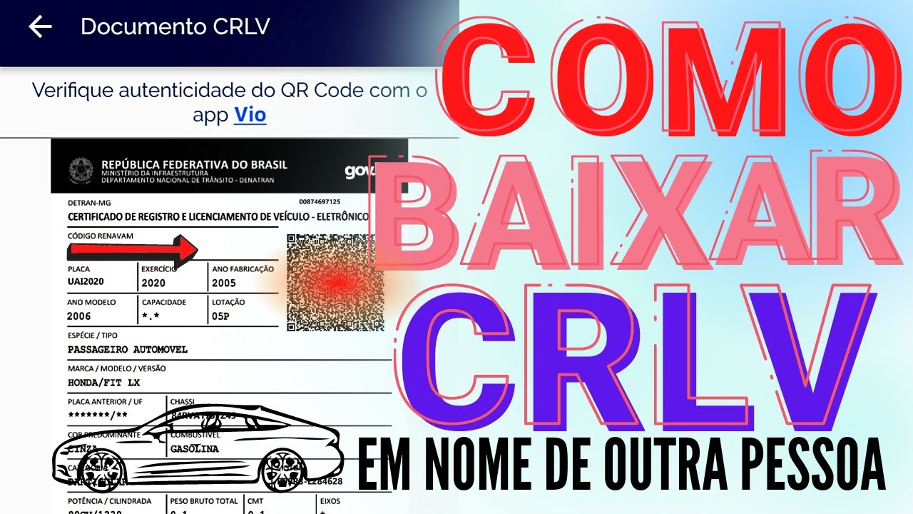 Como baixar CRLV DIGITAL em nome de outra pessoa #repost PAI, M&Atilde;E, IRM&Atilde;O,PRIMO, AMIGO, CONSENSUAL