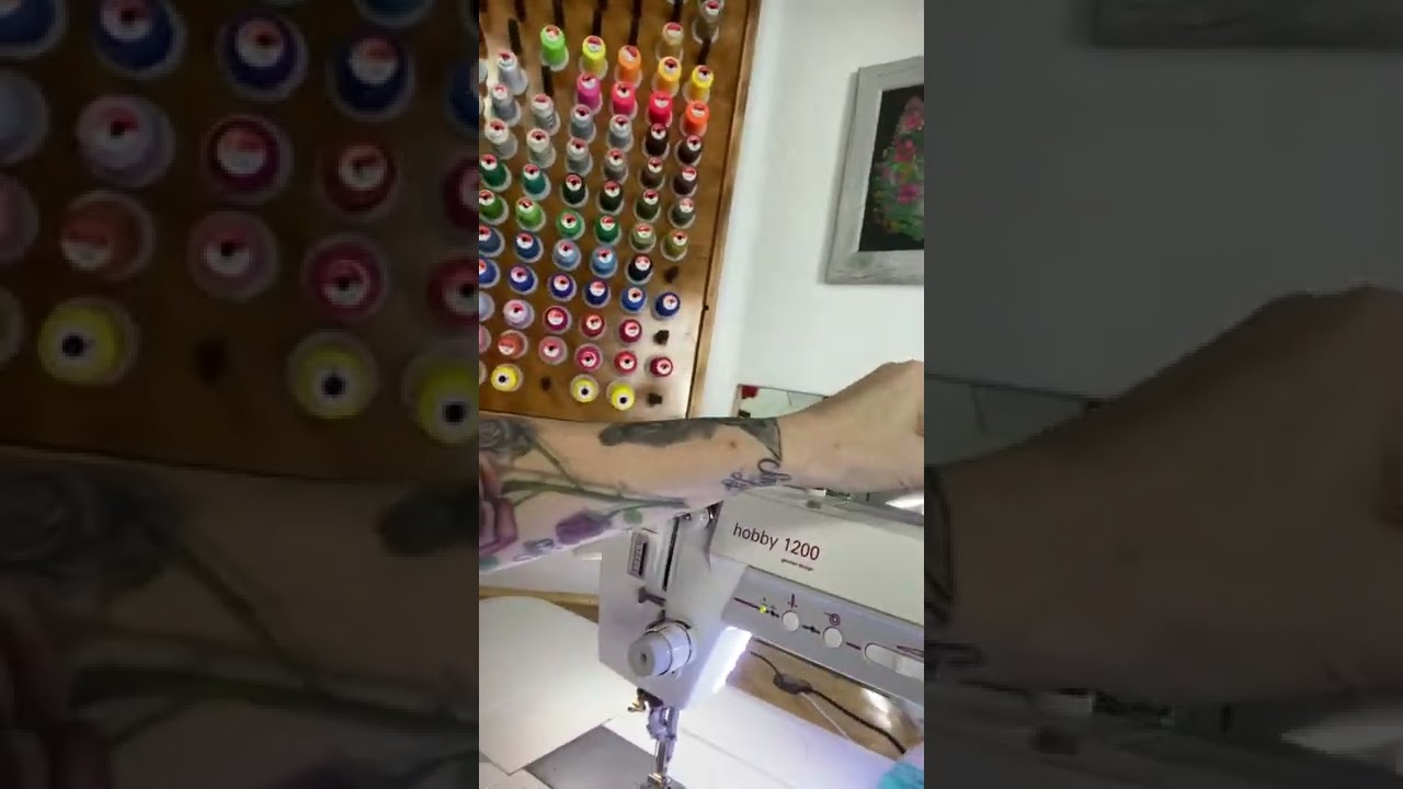 How to wind a bobbin on the Pfaff Hobby 1200 Grand Quilter