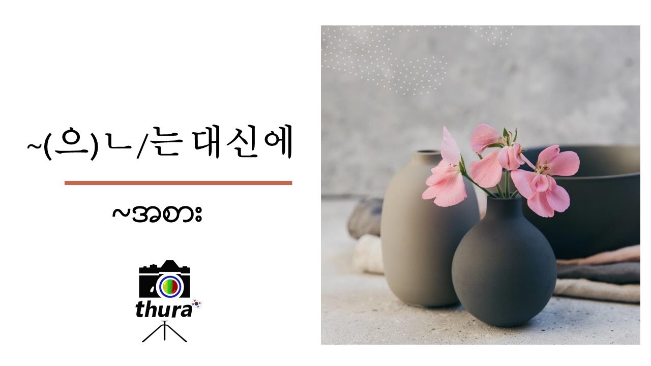 ( Day 161 ) 는 대신에 = ~ အစား