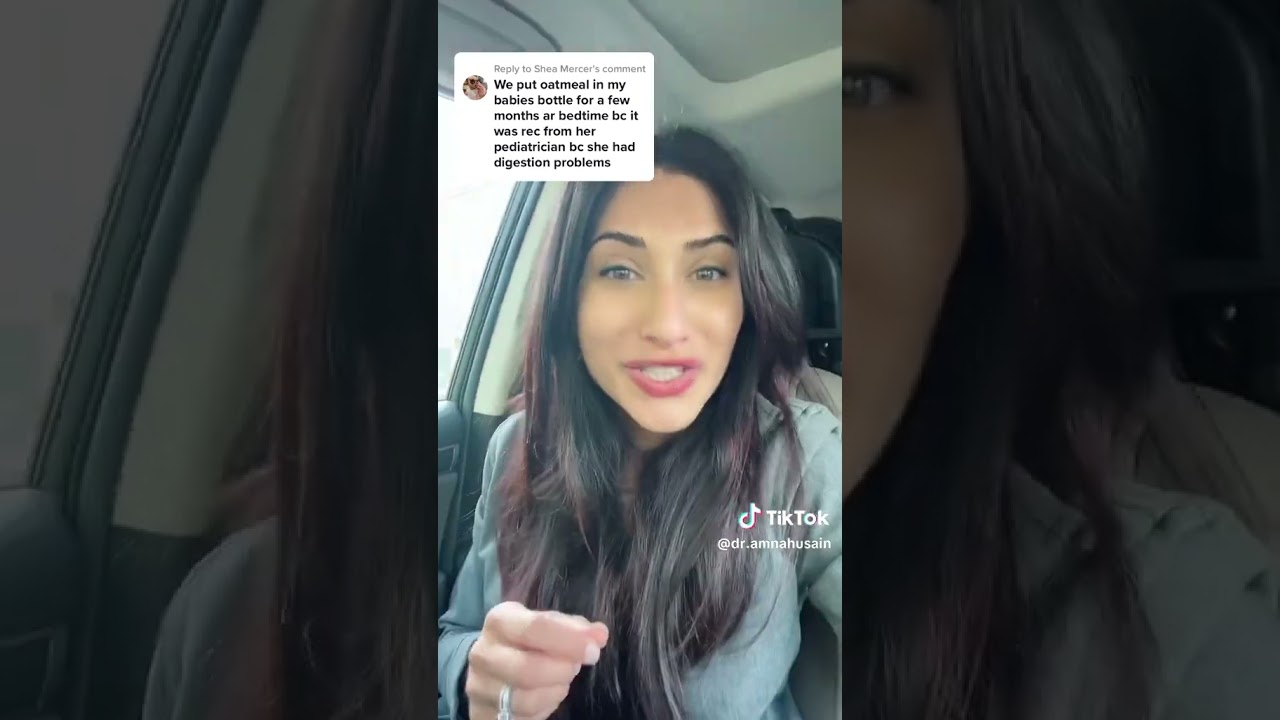 Cereal in a Baby Bottle? | Dr. Amna Husain #shorts #babyreflux