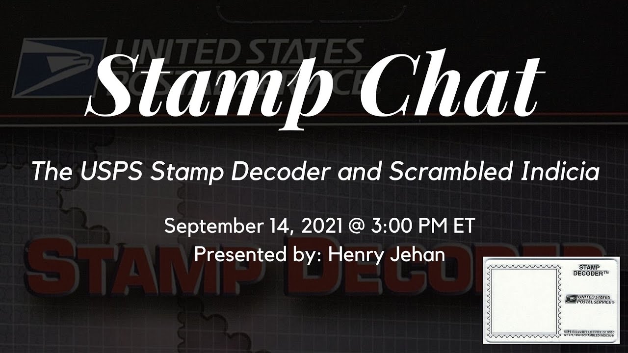 Stamp Chat: The USPS Stamp Decoder and Scrambled Indicia
