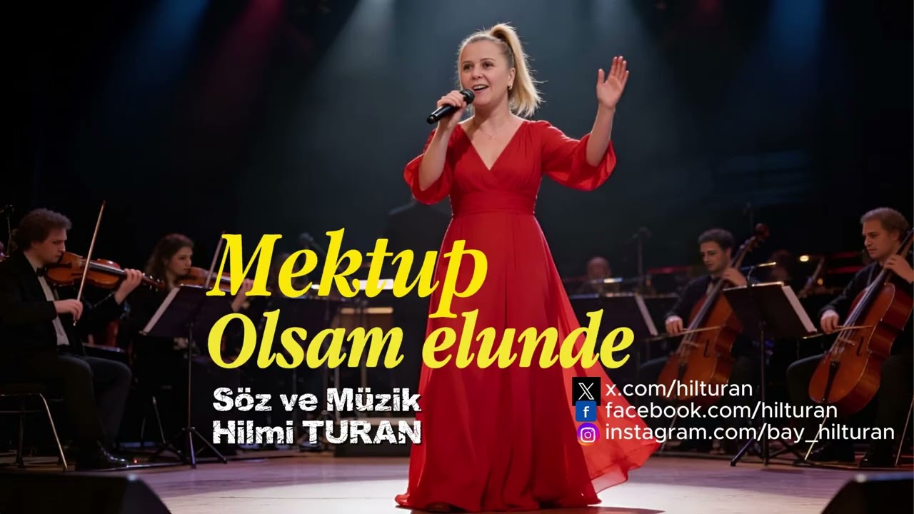 mektup olsam elunde